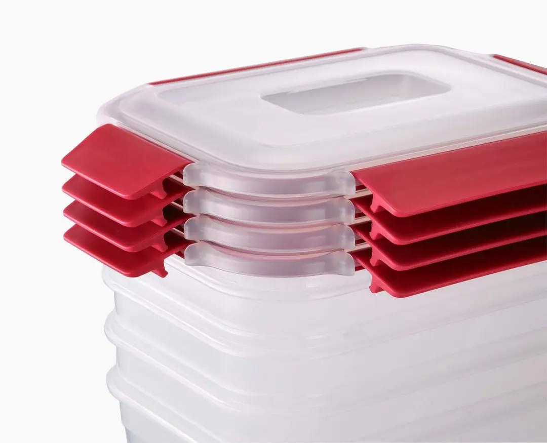 Joseph Joseph Nest Lock Vershouddozen Set 4-delig - 1.1L - Rood - afbeelding 6 van 6