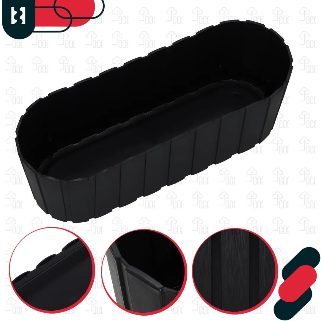 Prosperplast Balkonserie Antraciete Plantenbak 40cm