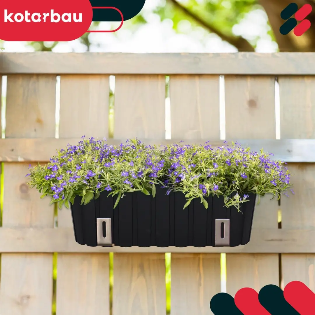 Prosperplast Balkonserie Antraciete Plantenbak 40cm
