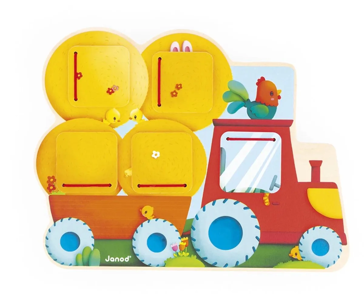Janod Tractor Met Luikjes 11.7128