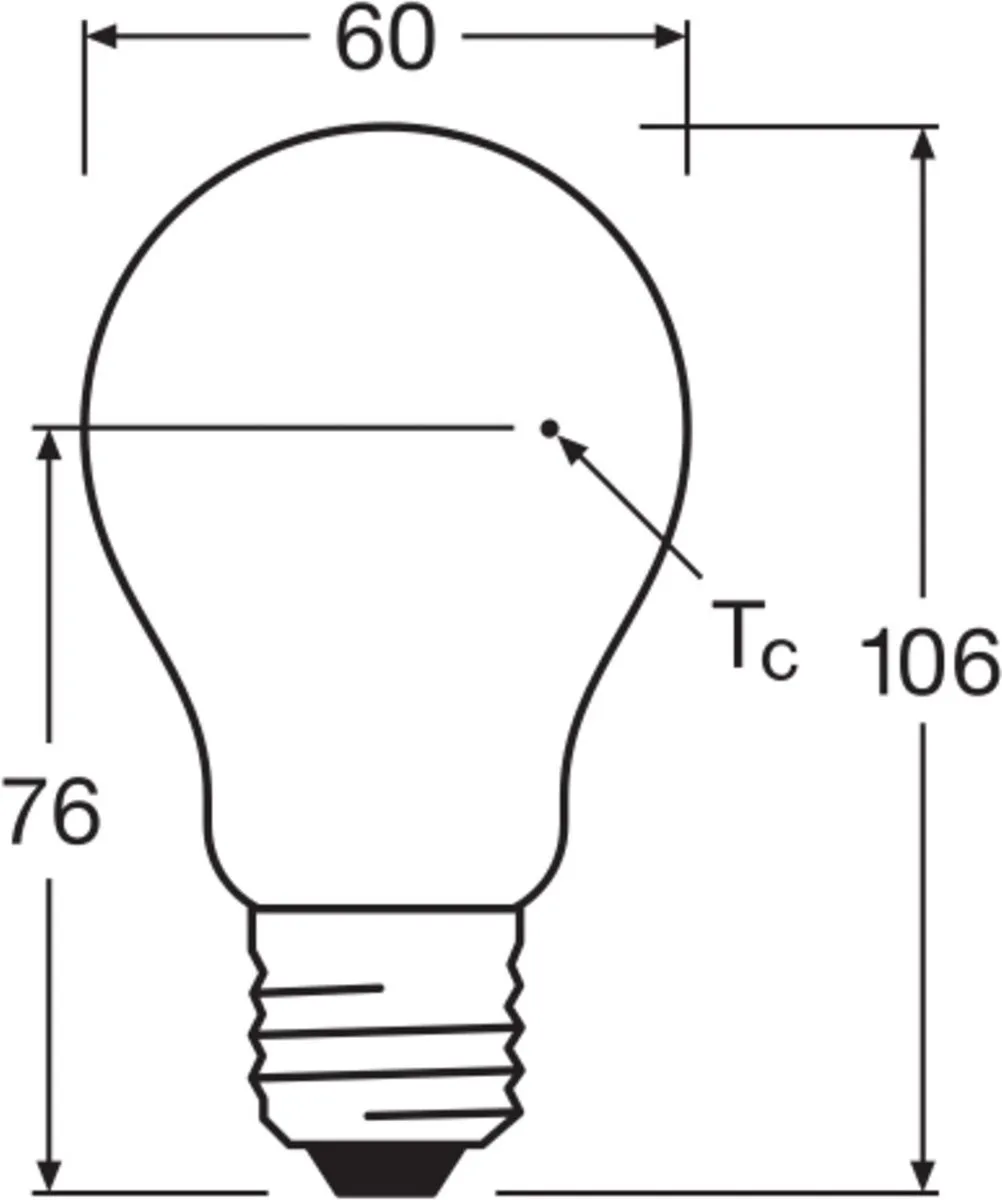 LEDVANCE Classic E27 Peer Filament 7W 827 - Mat - 806lm