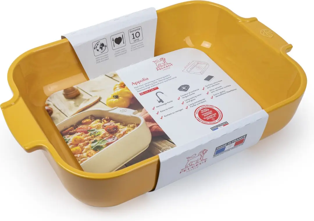 Peugeot Appolia Ovenschaal 36cm - Saffraangeel