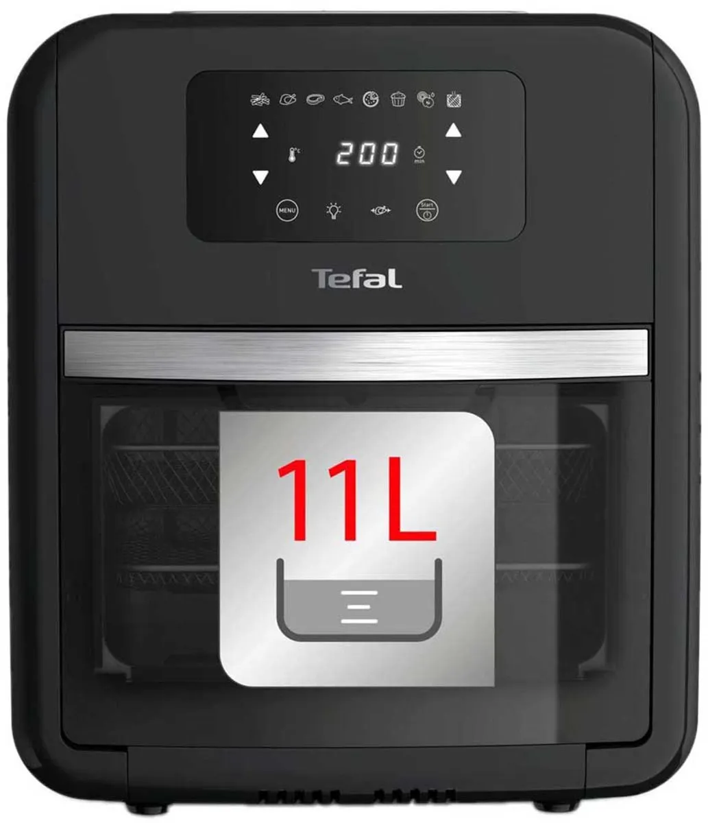 Tefal Easy Fry FW5018 Airfryer Oven 11L 2000W - Zwart/Zilver