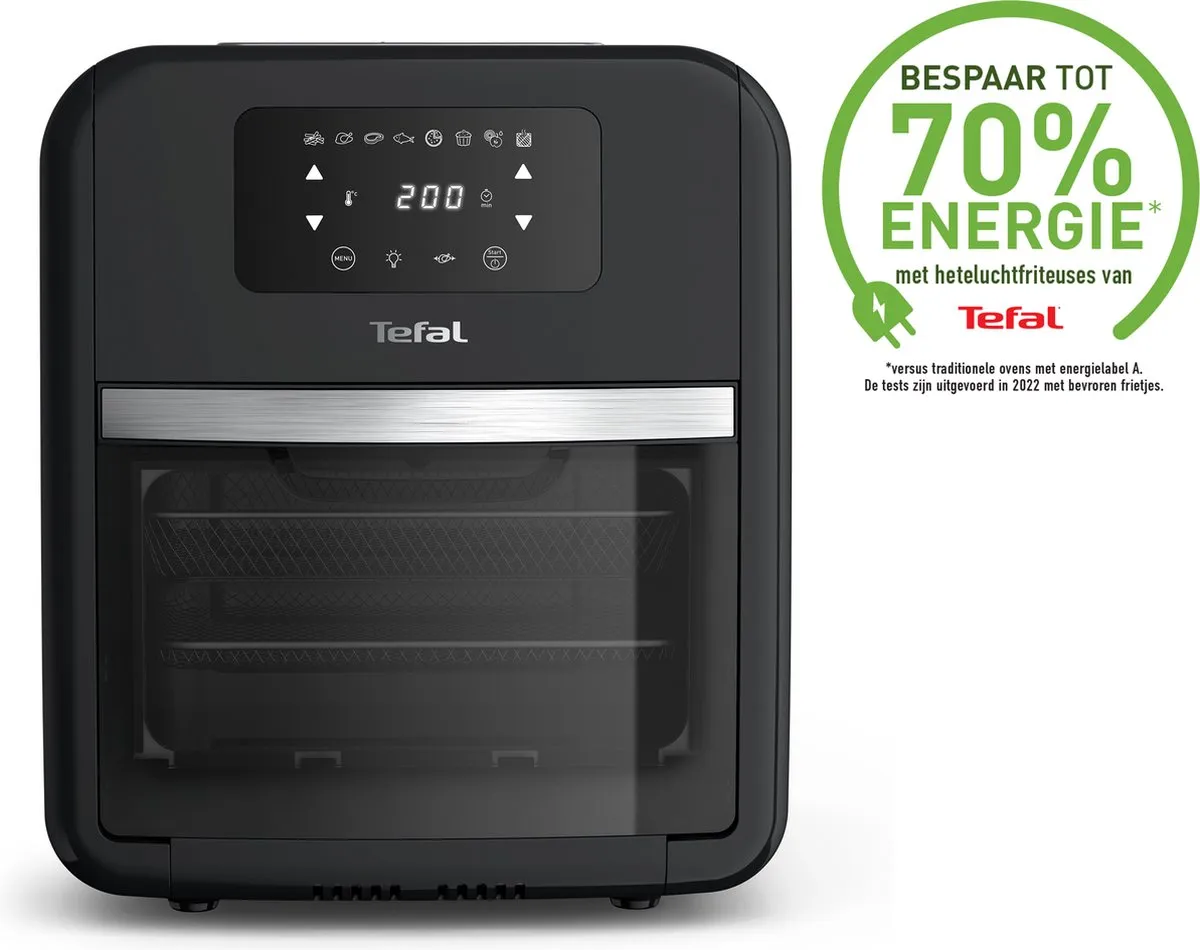 Tefal Easy Fry FW5018 Airfryer Oven 11L 2000W - Zwart/Zilver