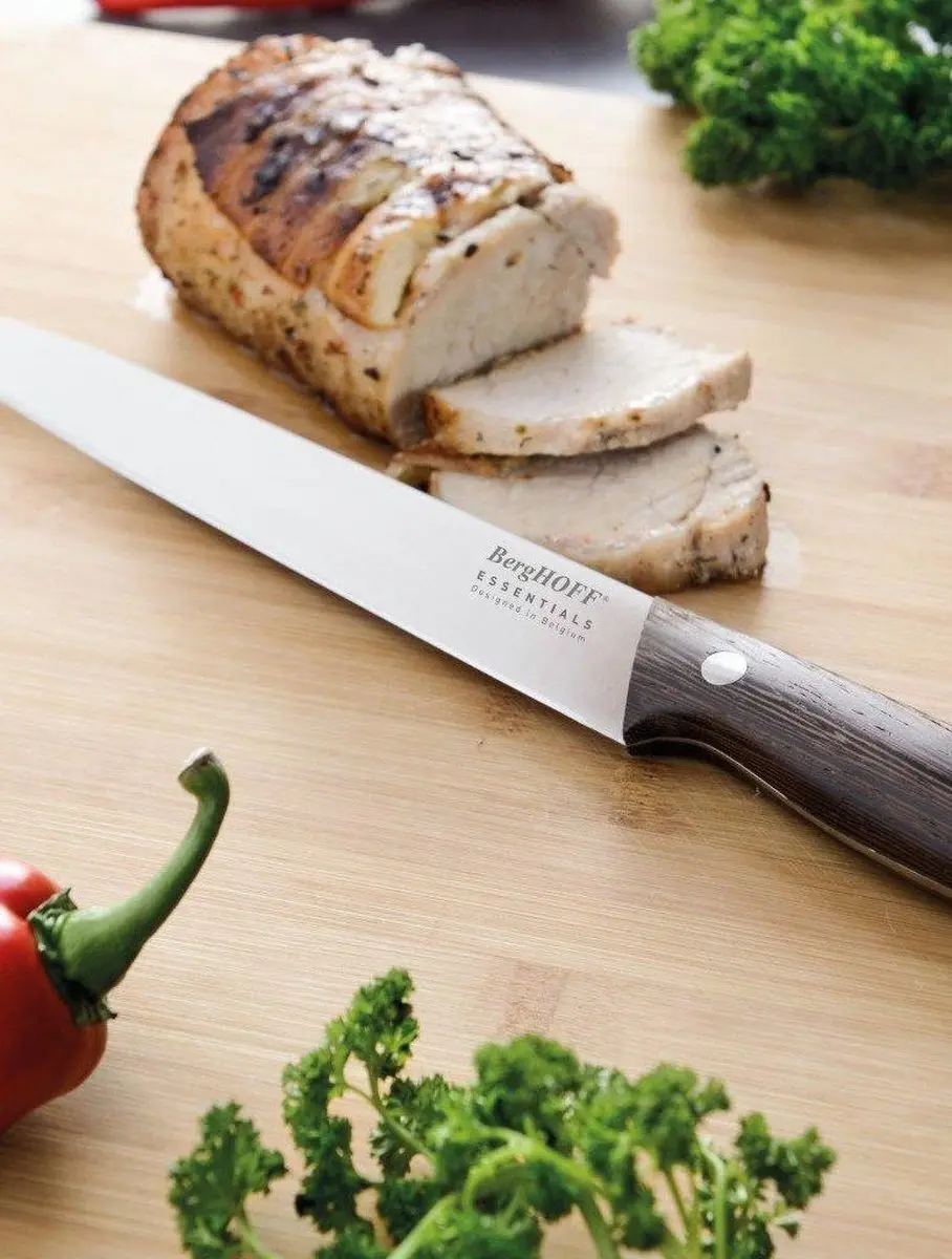 BergHOFF Essentials Vleesmes 20cm - Donker houten handvat
