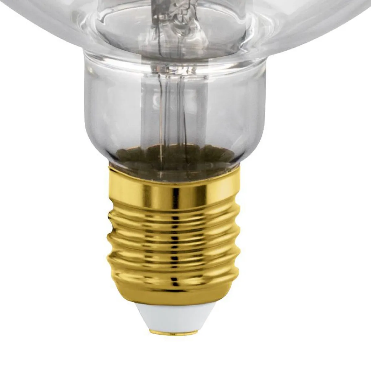 Eglo LED Lamp E27 G125 Ø12,5cm - Zwart/Rookglas 2000K