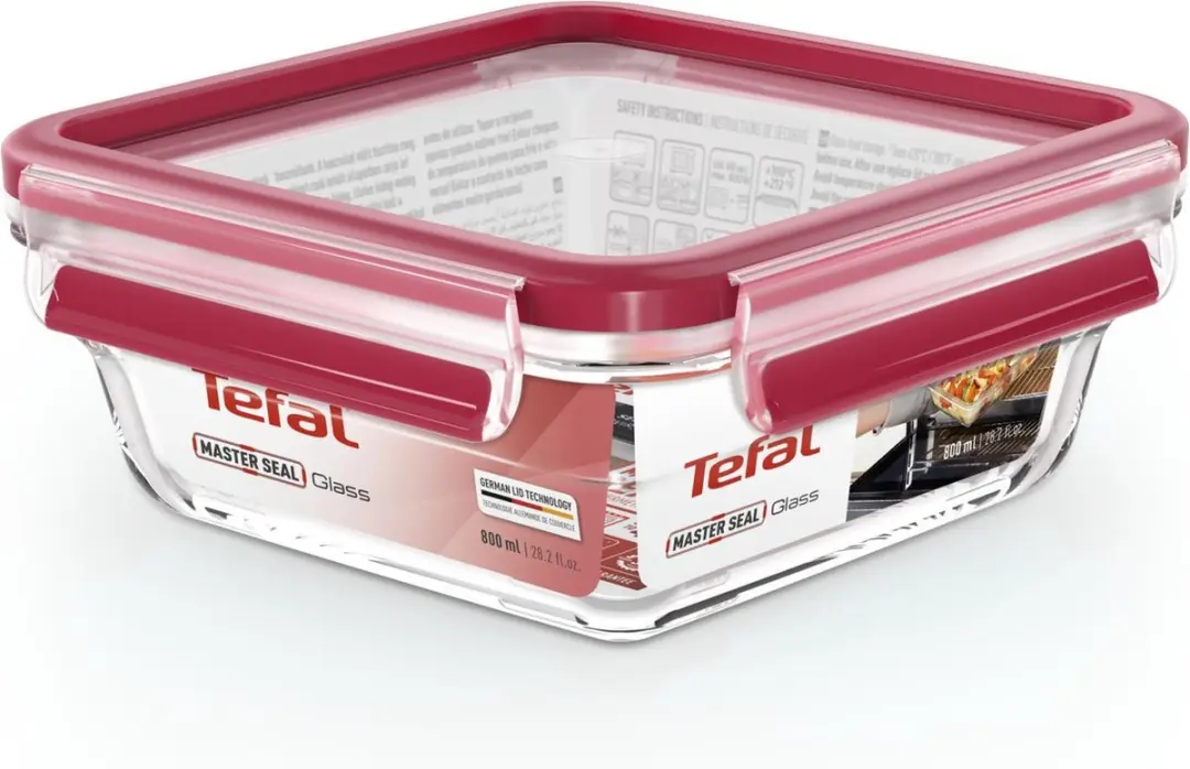 Tefal MasterSeal Glass Vershouddoos 0.8L - Glas