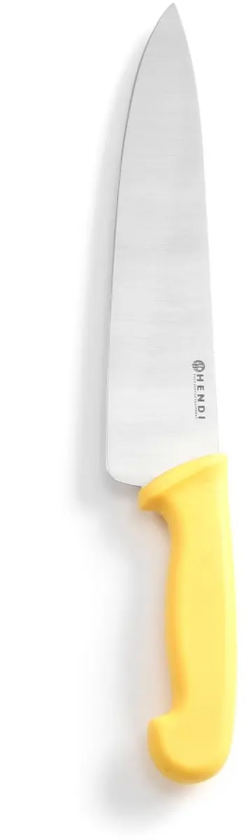 Hendi Koksmes 385mm - Geel HACCP Heft