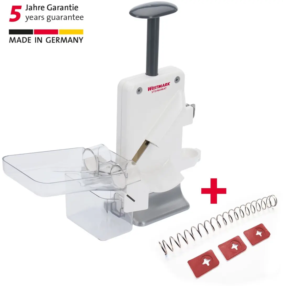 Westmark Steinomat Dubbele Kersenontpitter - 2 Stuks - Wit/Zilver