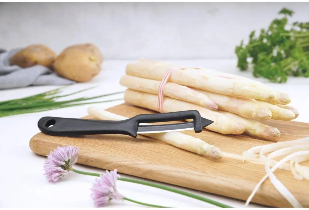 Fackelmann Basic Groenteschillers 19cm - 2 Stuks - Zwart