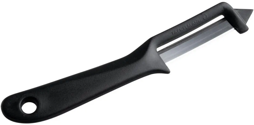 Fackelmann Basic Groenteschillers 19cm - 2 Stuks - Zwart