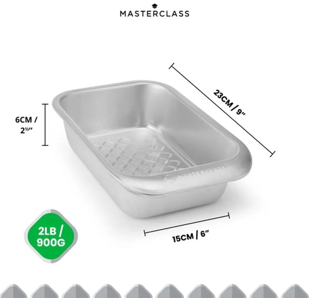 Masterclass Broodbakvorm 0.9L 15x23x6cm - Zilver