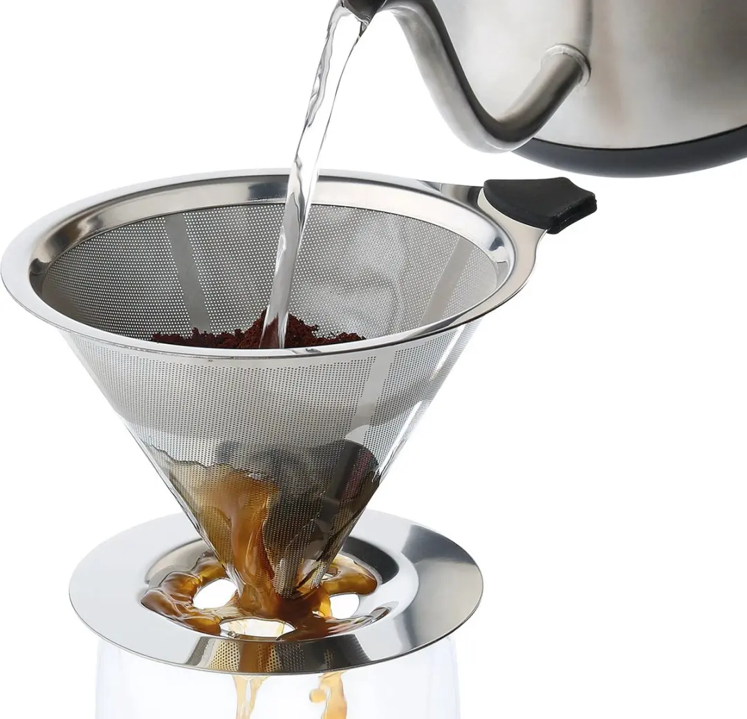 Cilio Permanent Koffiefilter Roestvrijstaal - Maat 4