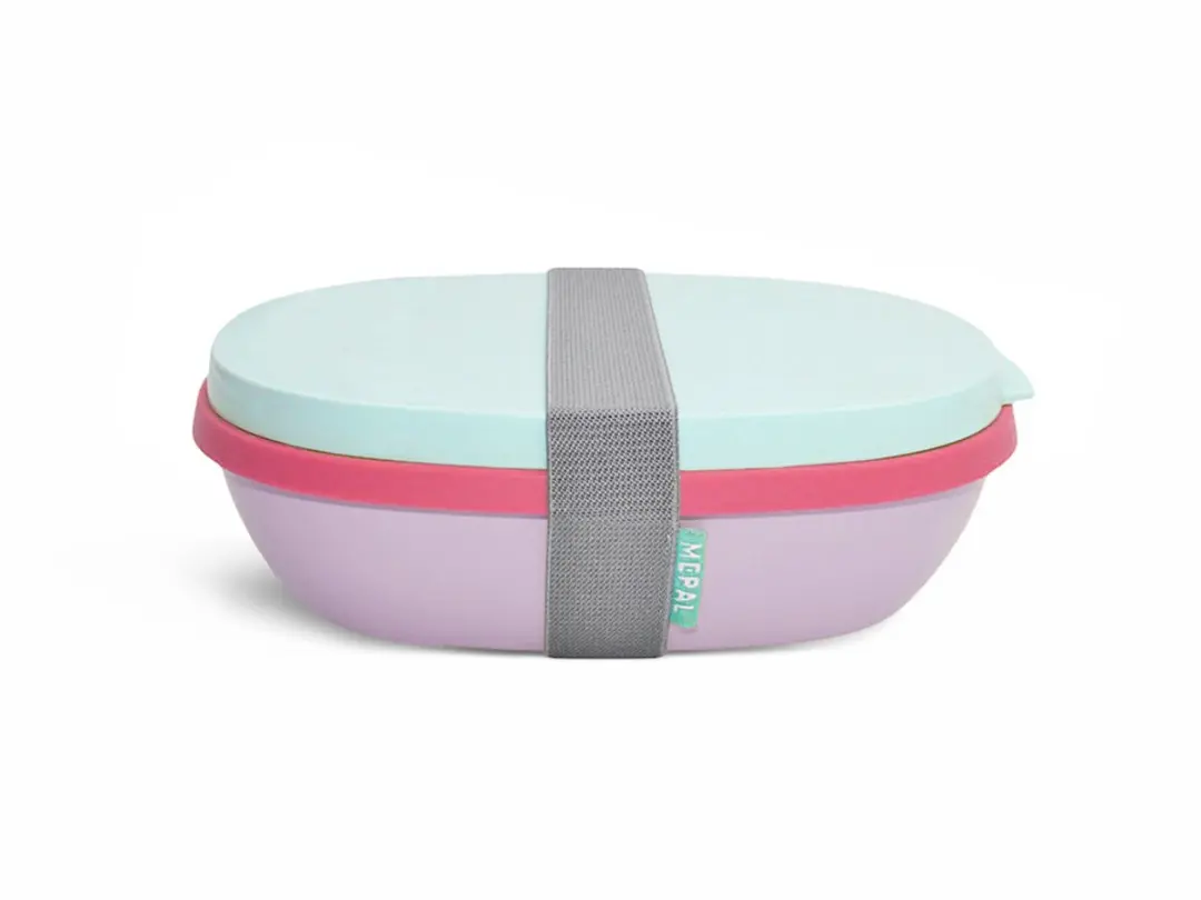 Mepal Ellipse Duo Broodtrommel Strawberry Vibe - 1.43L - 2 Vakken - afbeelding 6 van 6