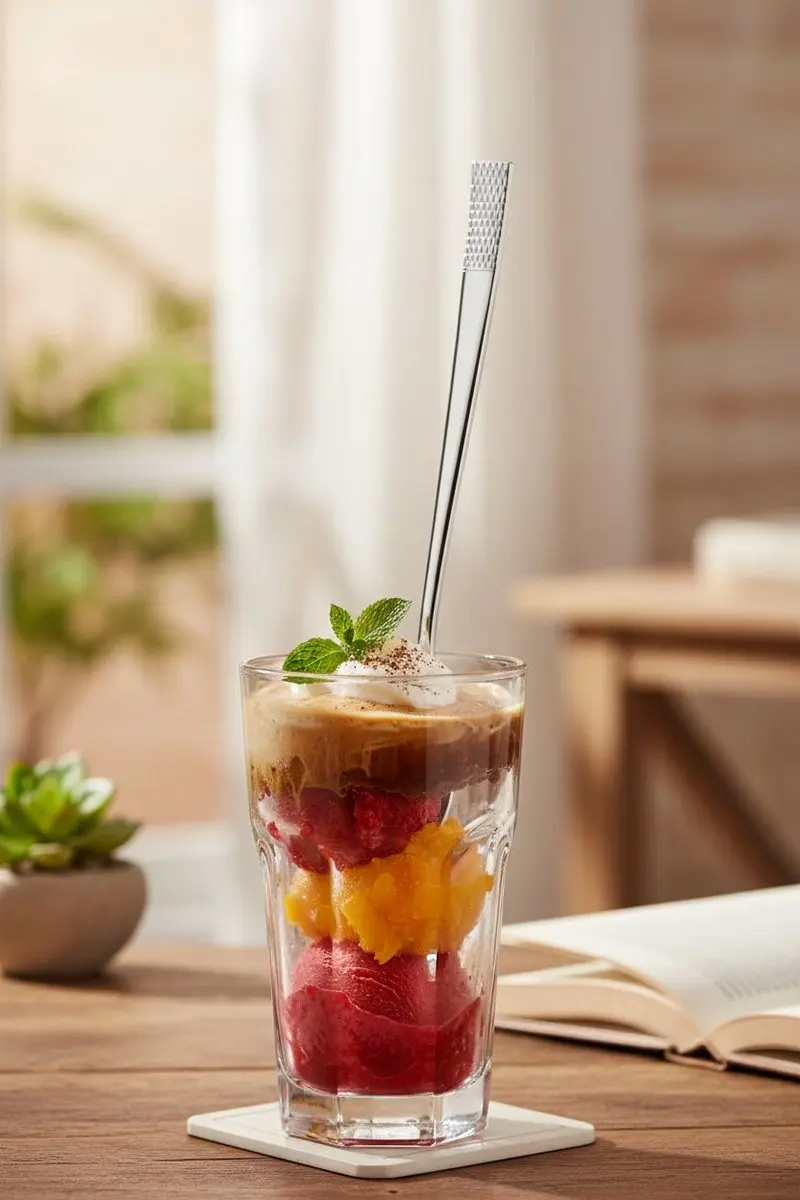 Sola Sorbet Longdrink Lepels - 12 Stuks - Zilver