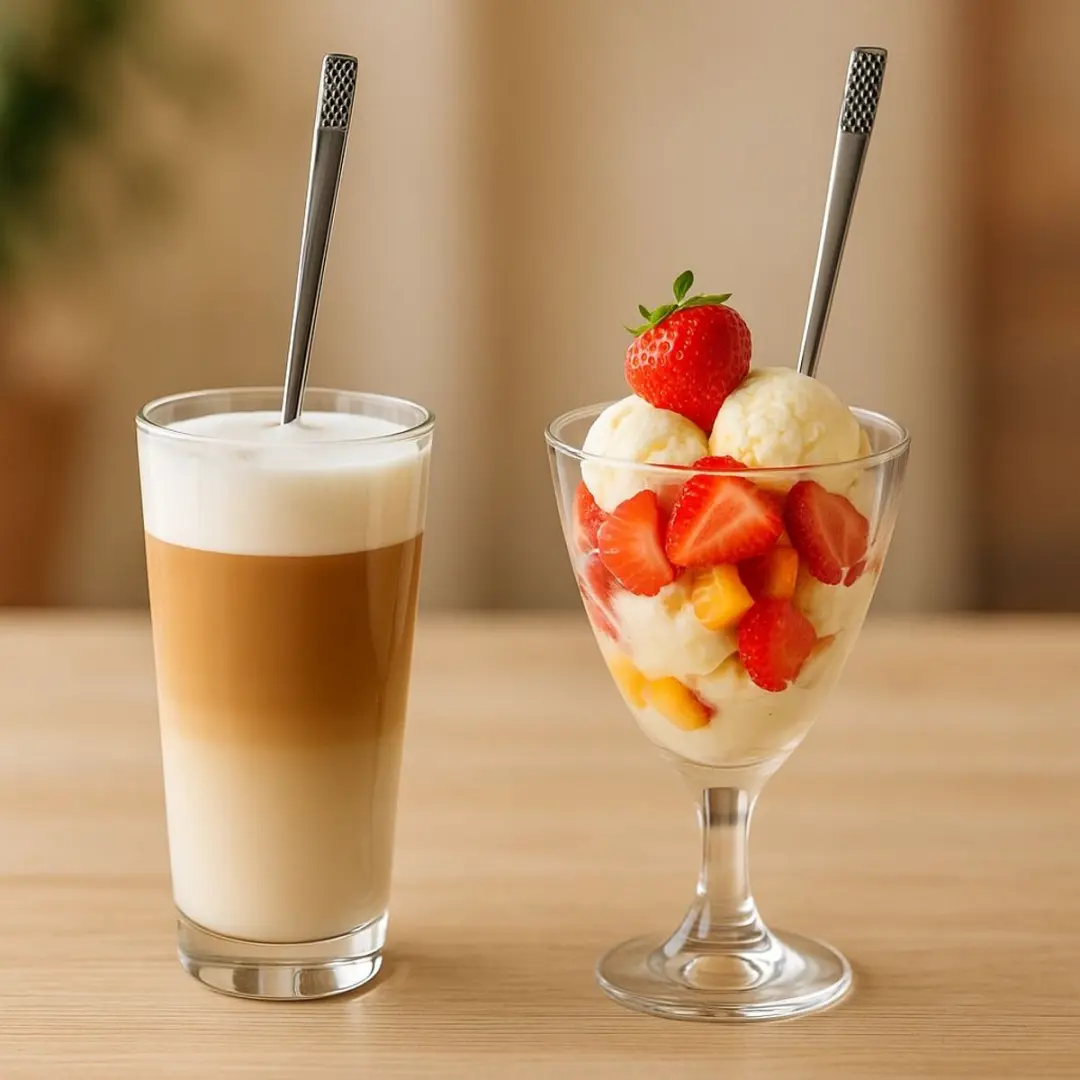 Sola Sorbet Longdrink Lepels - 12 Stuks - Zilver
