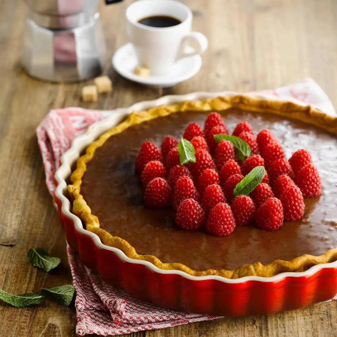 Le Creuset Heritage Taartvorm - Kersenrood 28cm