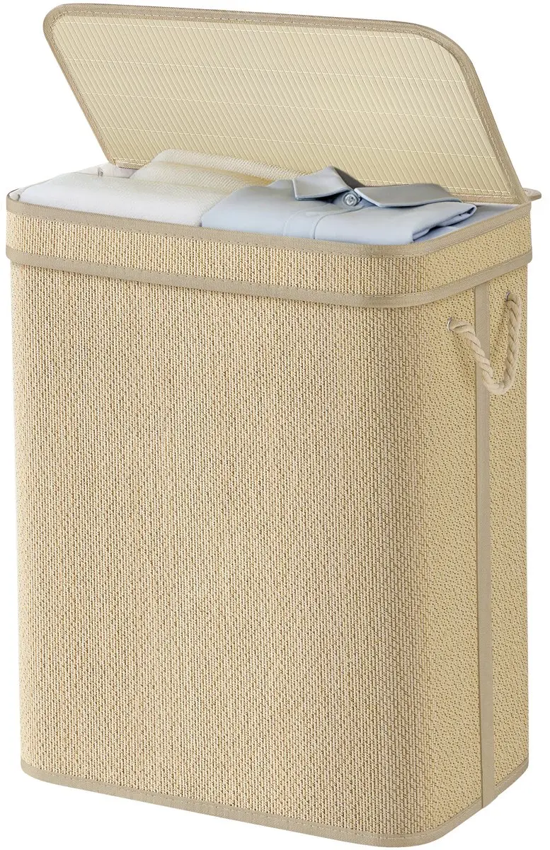 Songmics Bamboe Wasmand 90L