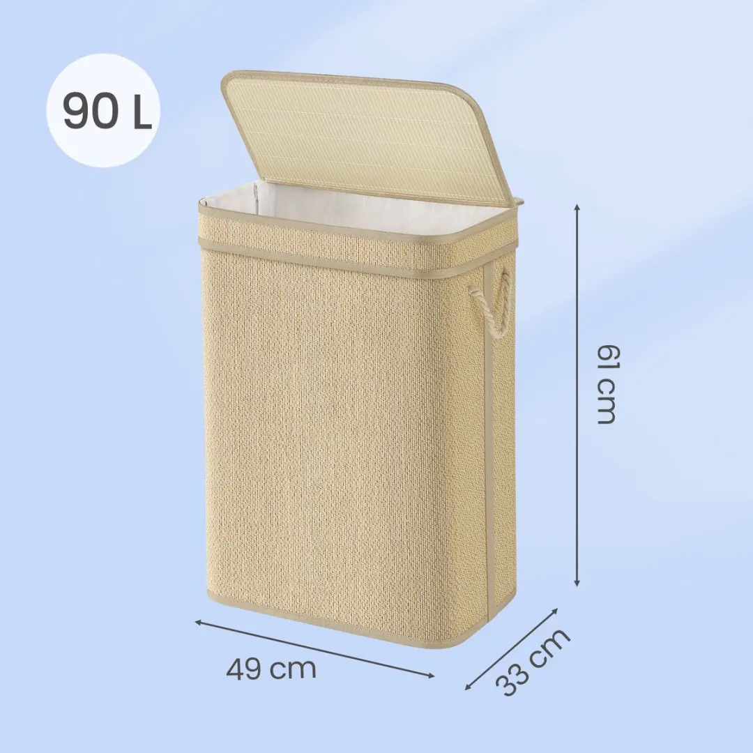 Songmics Bamboe Wasmand 90L - LCB067Y01