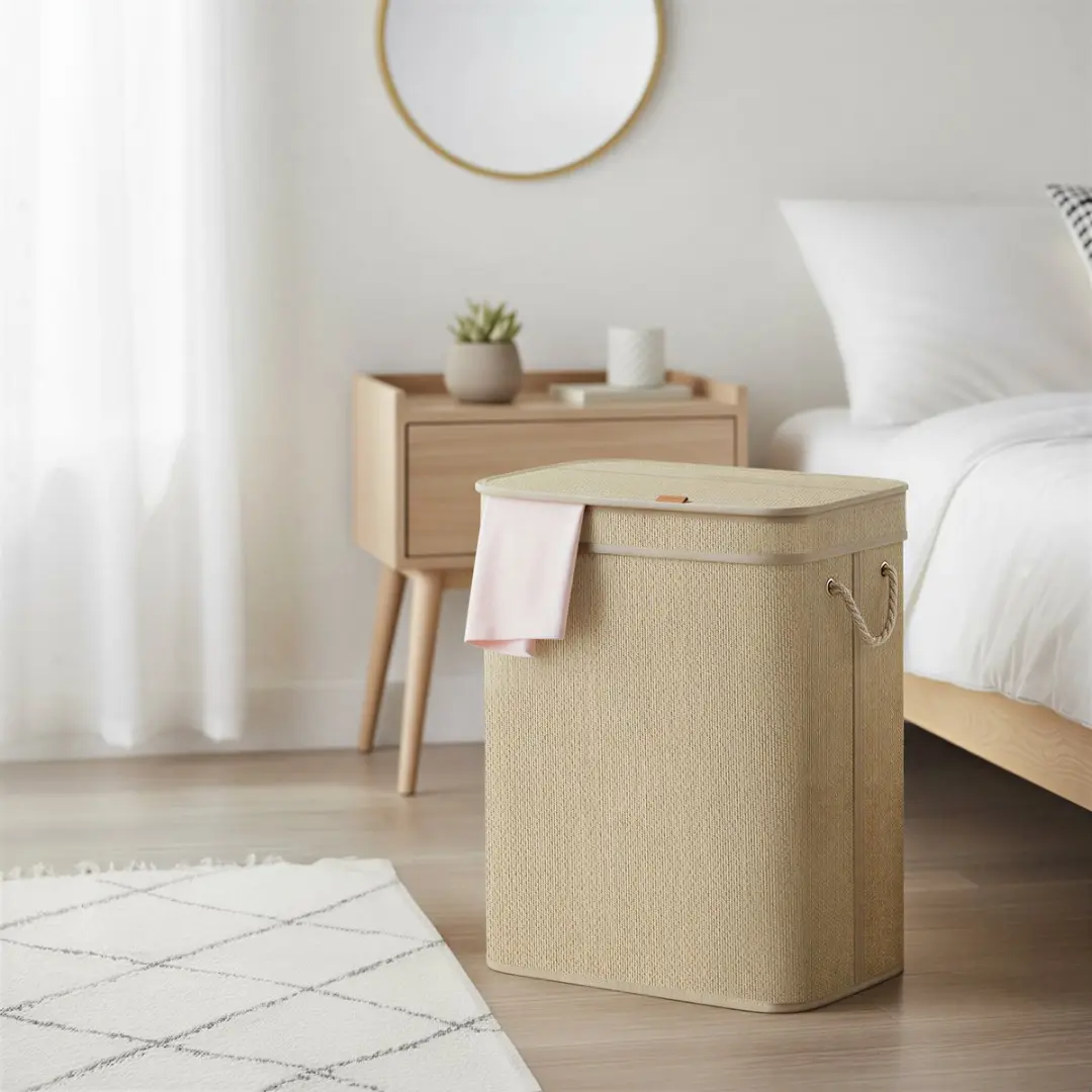 Songmics Bamboe Wasmand 90L - LCB067Y01