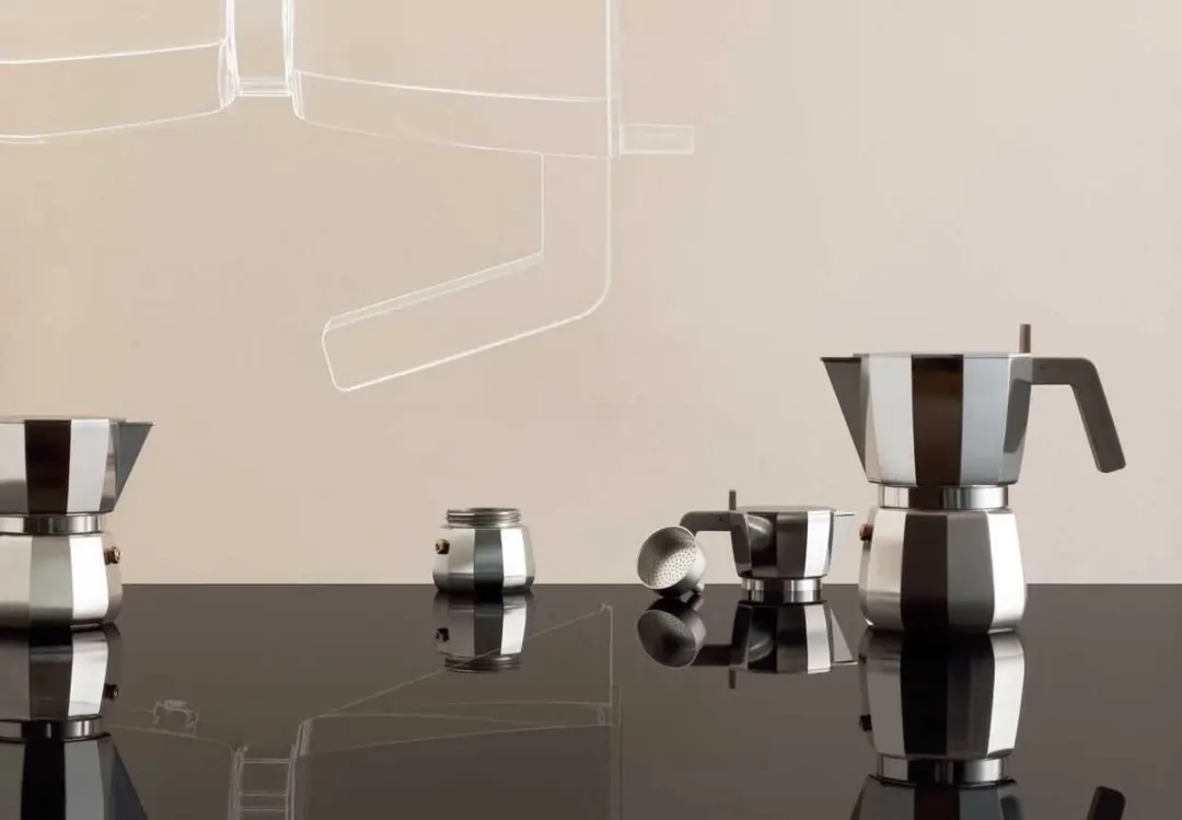 Alessi Moka Koffiemaker DC06/9 - 3 Kopjes - Chroom - afbeelding 6 van 6