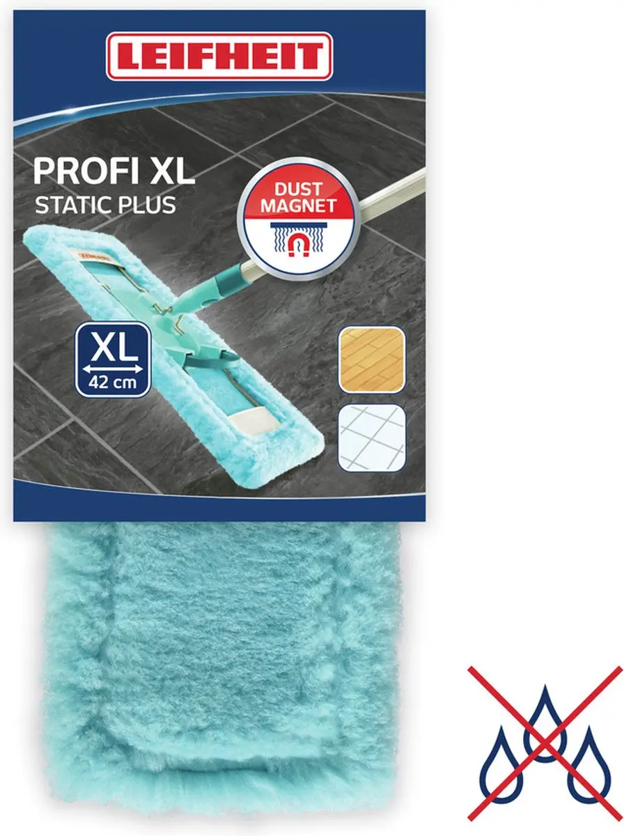 Leifheit Profi Overtrek Dweildoek Power Clean XL 42cm - Turquoise