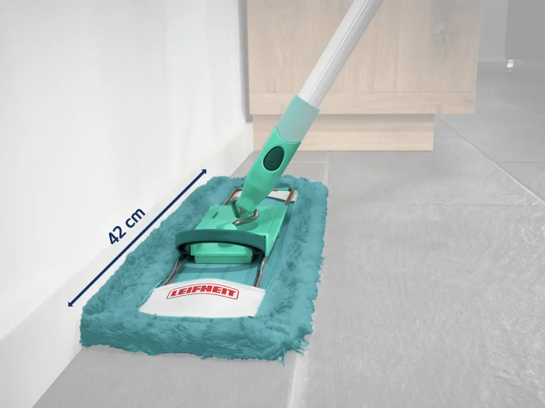 Leifheit Profi Overtrek Dweildoek Power Clean XL 42cm - Turquoise - afbeelding 6 van 6