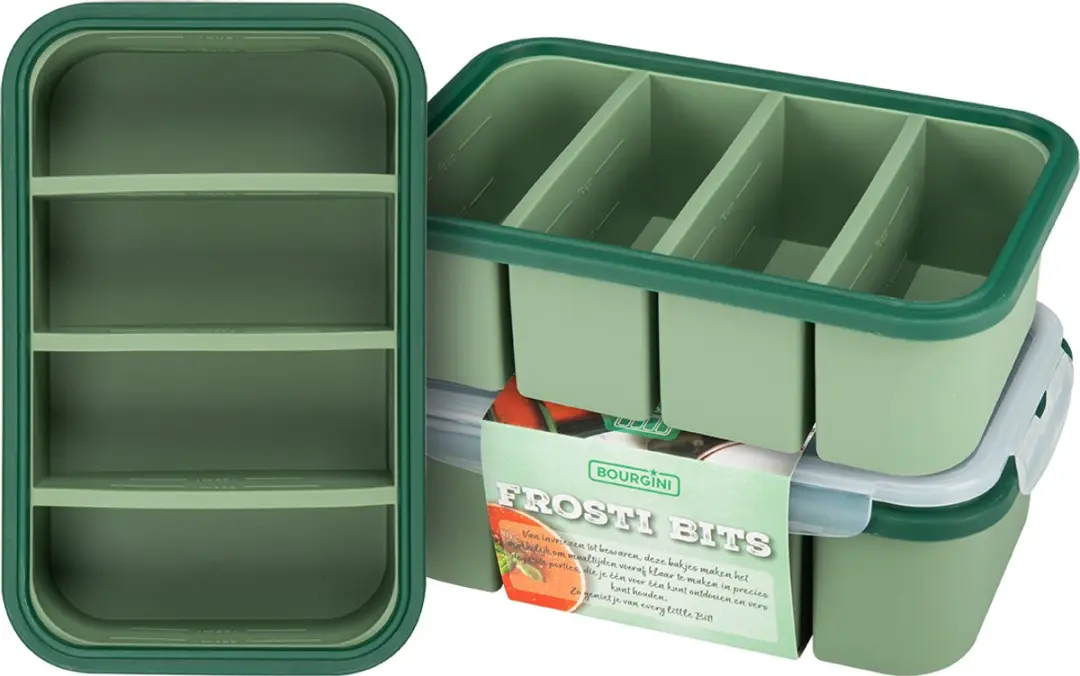 Bourgini Frosti Bits Siliconen Meal Prep Bakjes