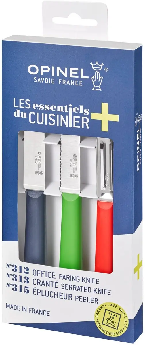 Opinel TRIO Essentiels+ 3-delig Keukenset