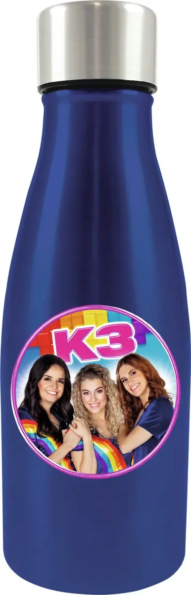 K3 Thermosfles Blauw 350ml - Julia, Hanne & Marthe