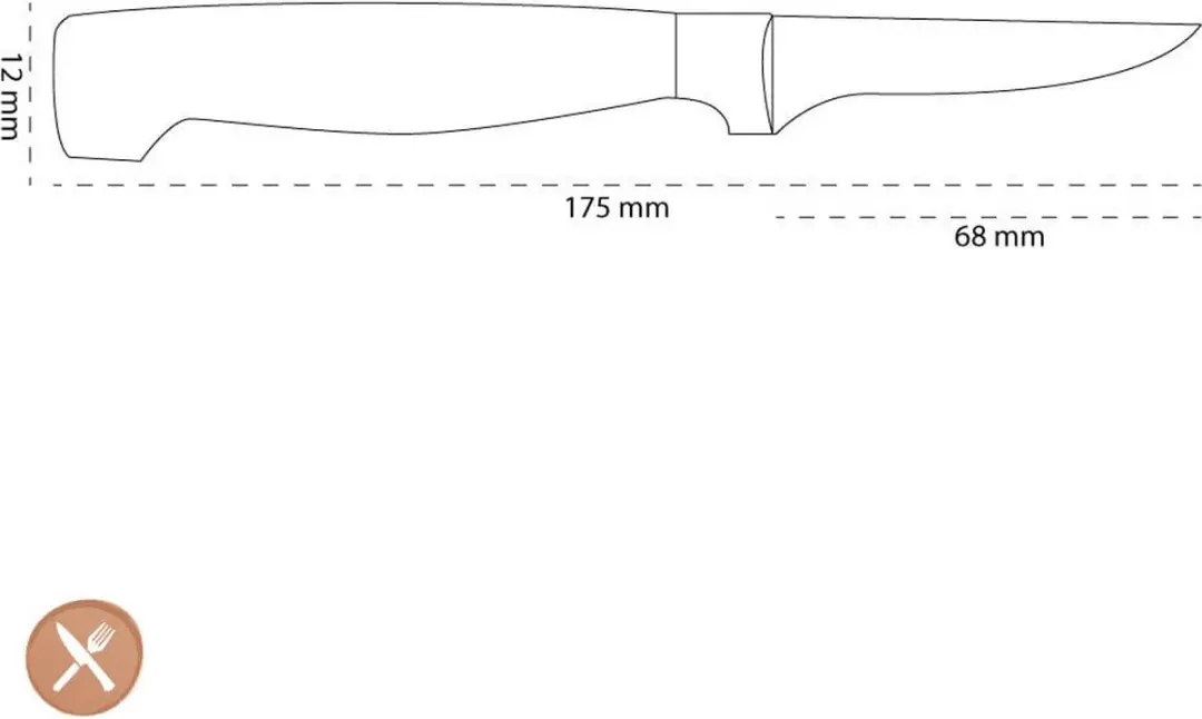 Zwilling 4 Star Groentemes 70mm - Grijs