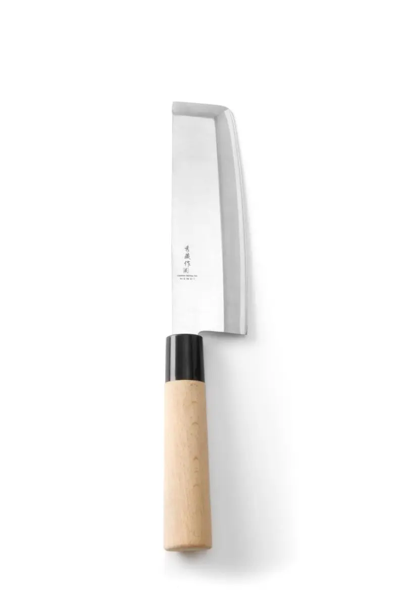 HENDI Japans Nakiri Mes 290mm - Populieren Greep