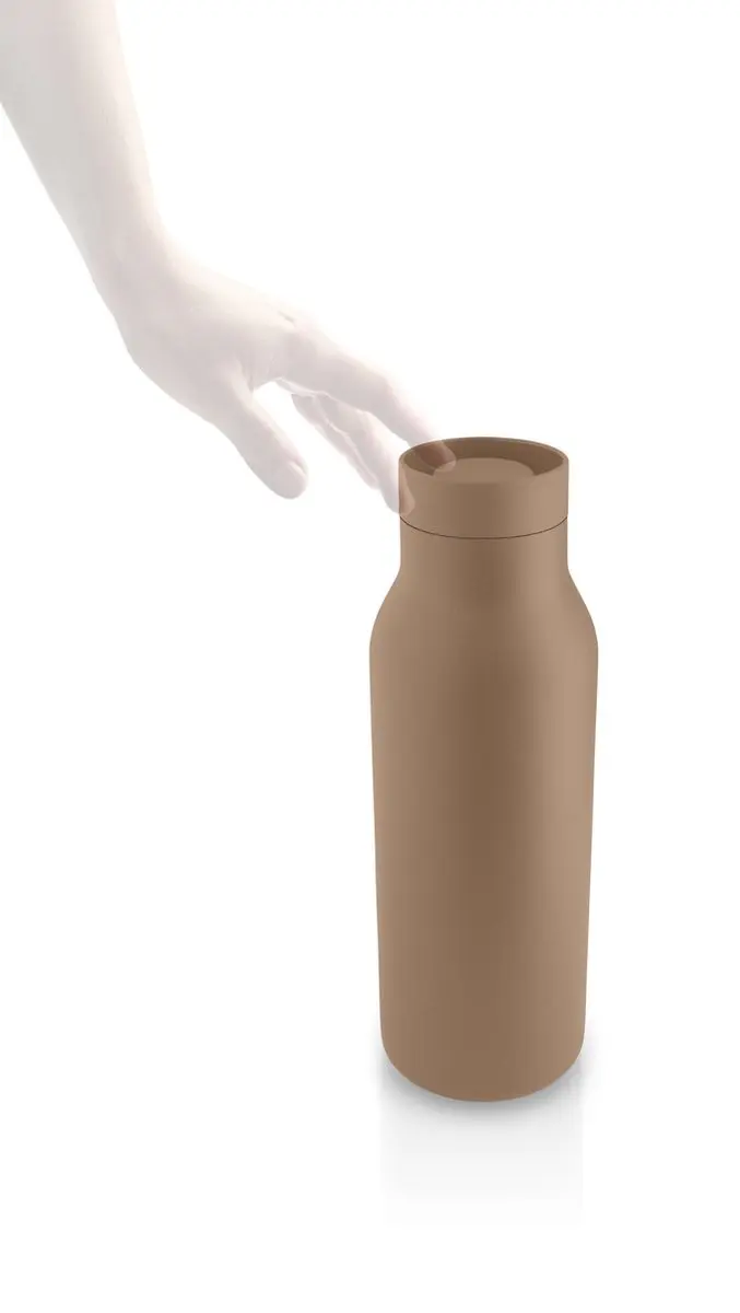 Eva Solo Urban Thermos Drinkbeker 500ml - Bruin/Zilver - RVS