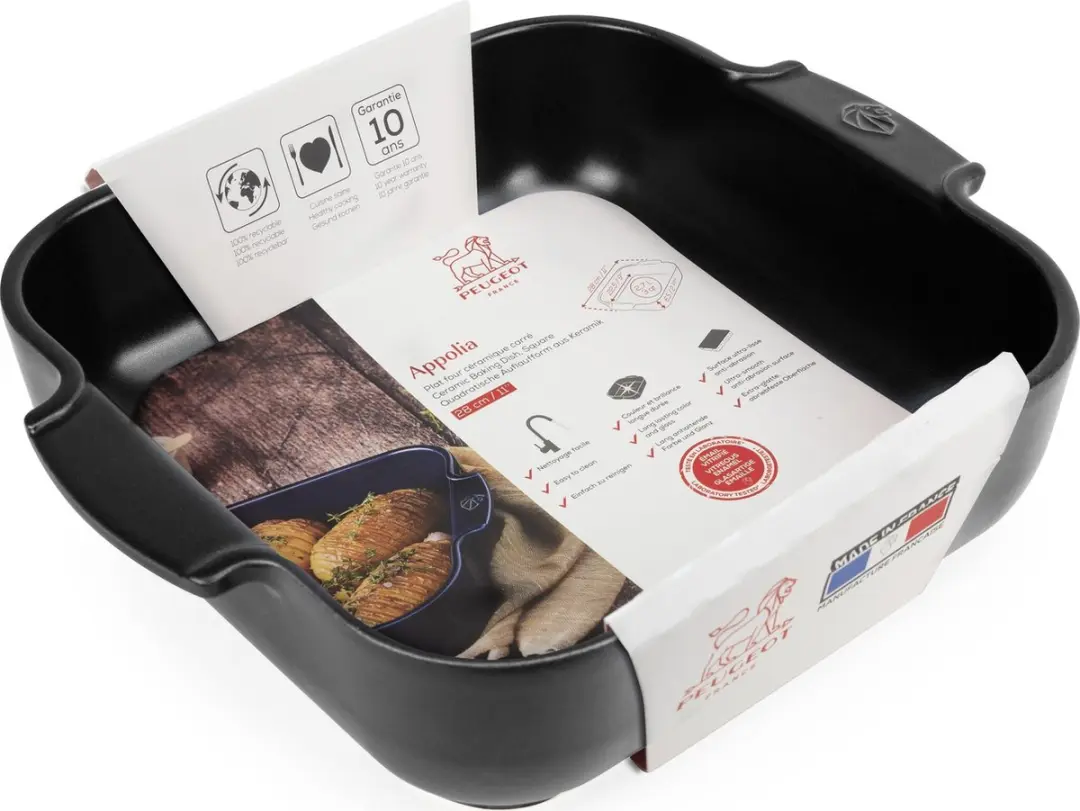 Peugeot Appolia Ovenschaal 28cm - Satijnzwart