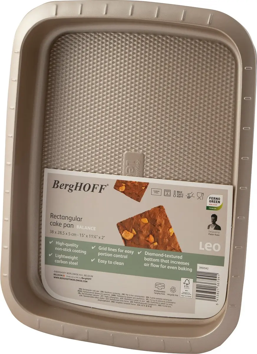 BergHOFF LEO Cakevorm 34x25x5cm - Champagne