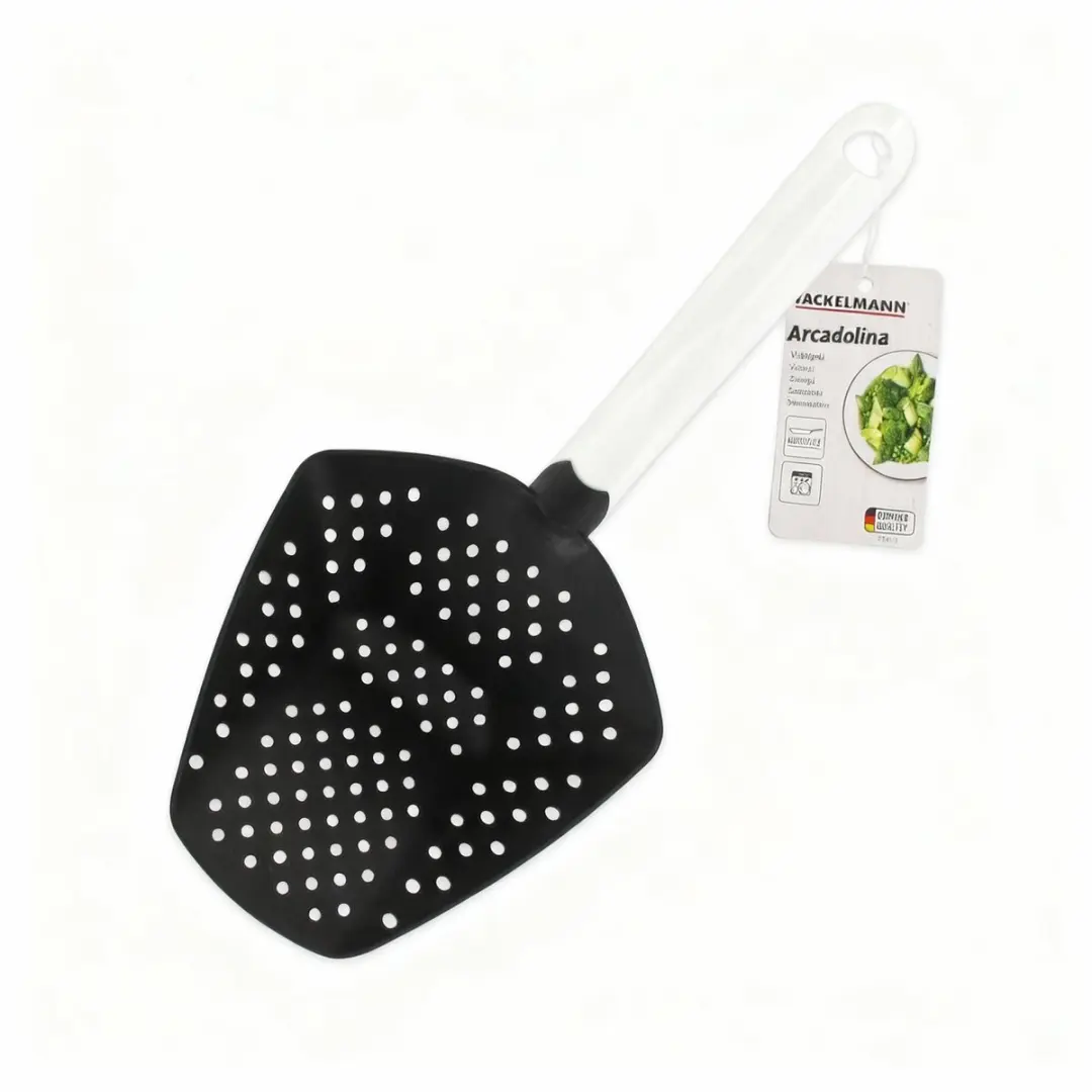 Fackelmann Arcadalina Schuimspaan Vergiet 31cm - Wit/Zwart