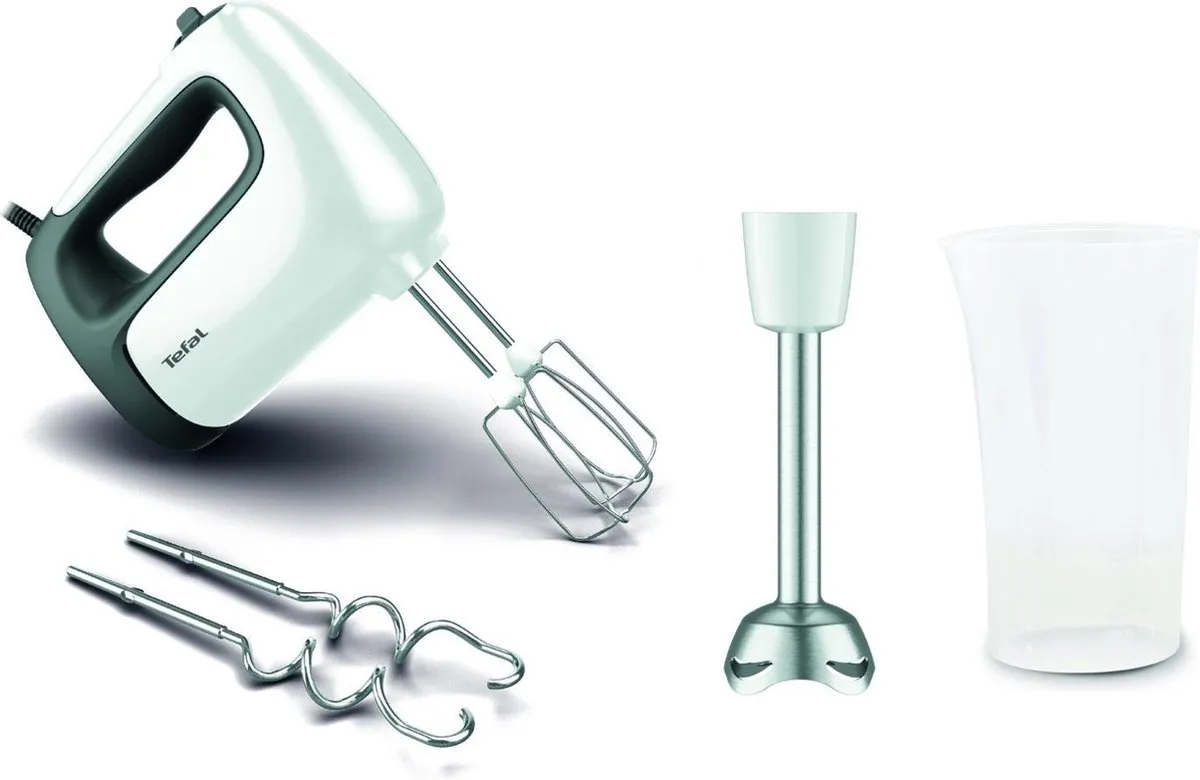 Tefal Prep'Mix+ HT4621 Handmixer - 500W - Wit