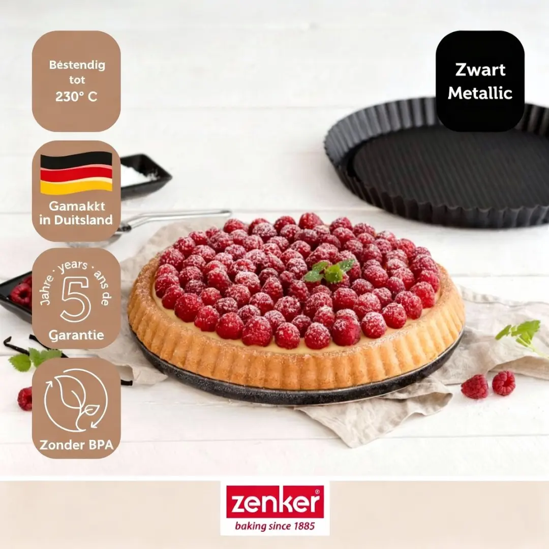 Zenker Omgekeerde Taartvormen 28cm - Set van 2