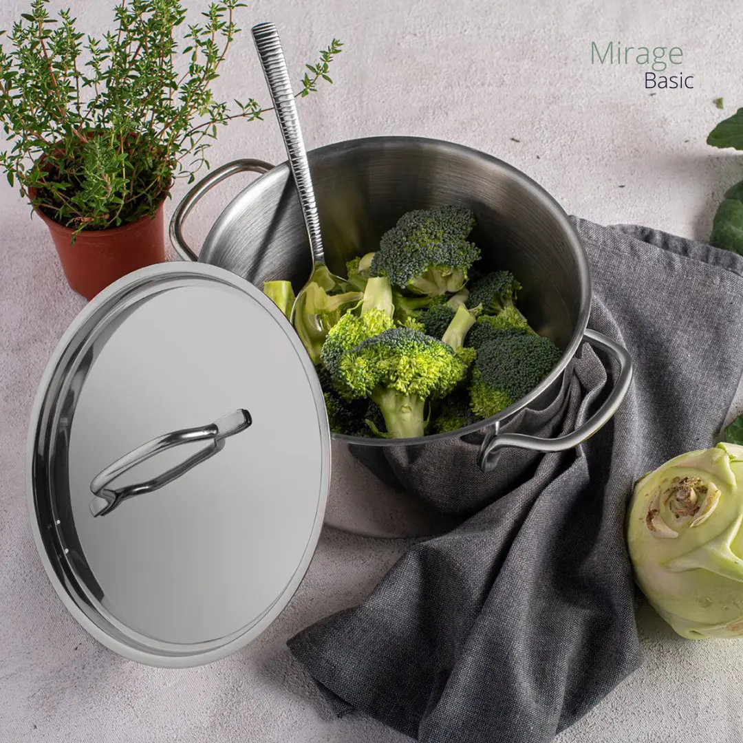 Sola Mirage PFAS-vrije Pannen 4-delig - 1,5L/16cm - Zilver - afbeelding 6 van 6