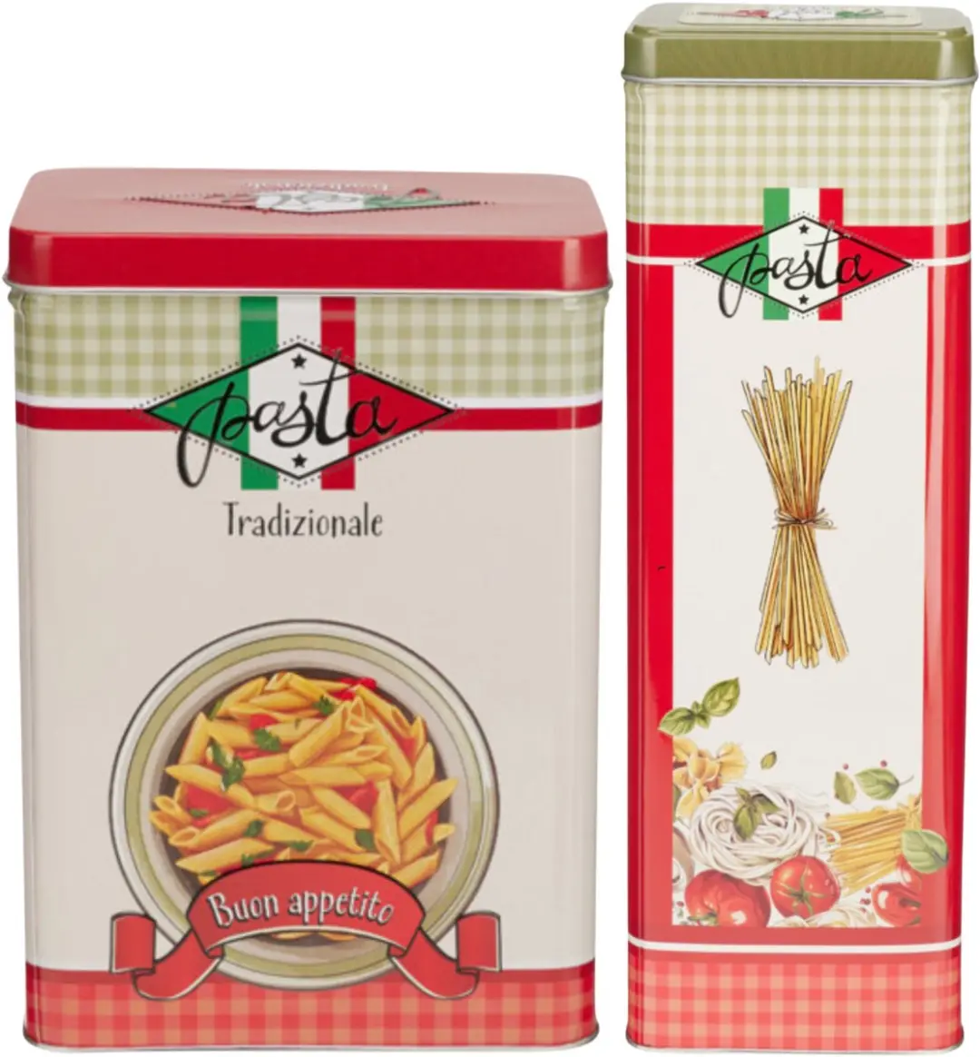 Excellent Houseware Nostalgia Pasta Bewaarblikken