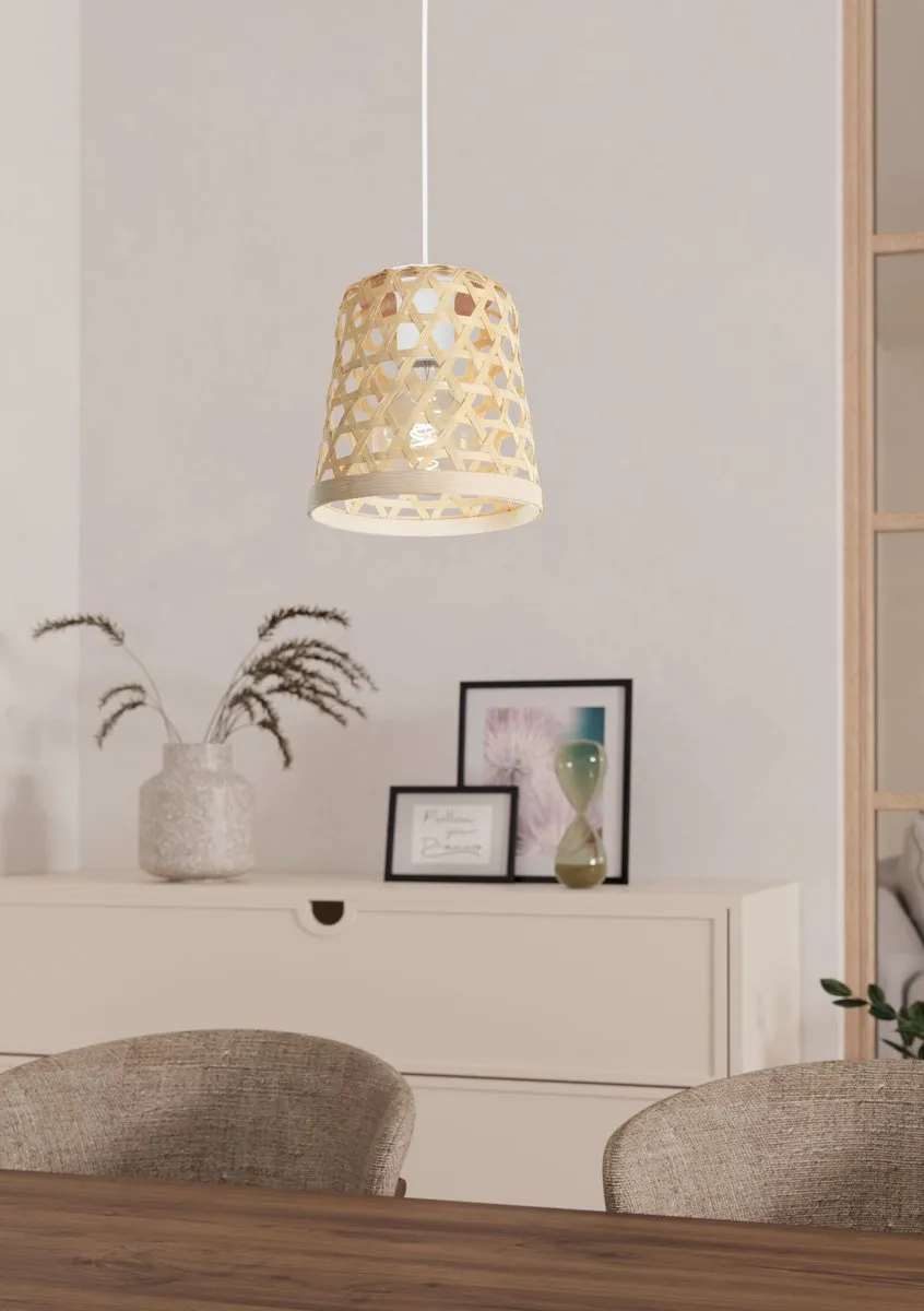 Eglo Capoliveri-E Hanglamp E27 - Ø12cm - Wit