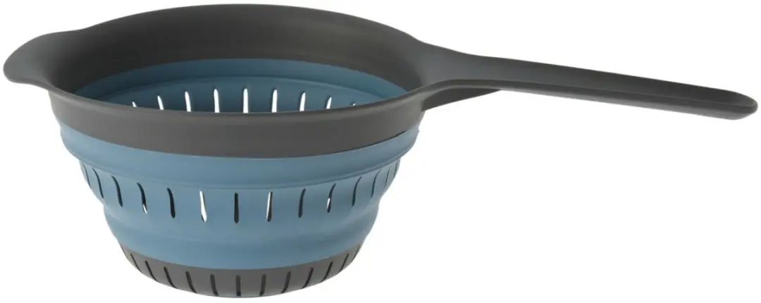 Excellent Houseware Opvouwbaar Keukenvergiet 2-delig - 37cm - Zwart/Blauw