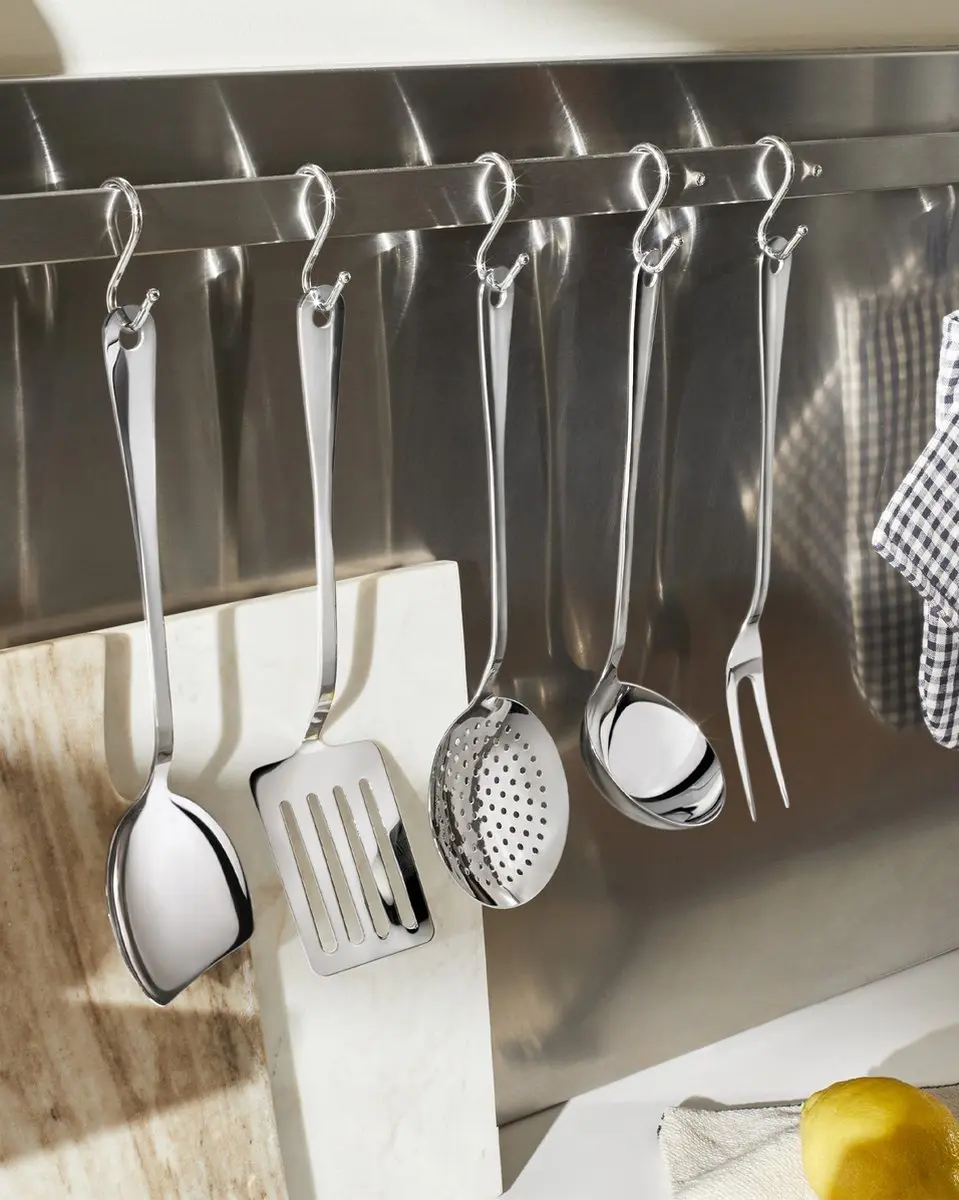 Alessi Jasper Morrison Kookgerei AJM19S5 L - 5 Stuks - Zilver