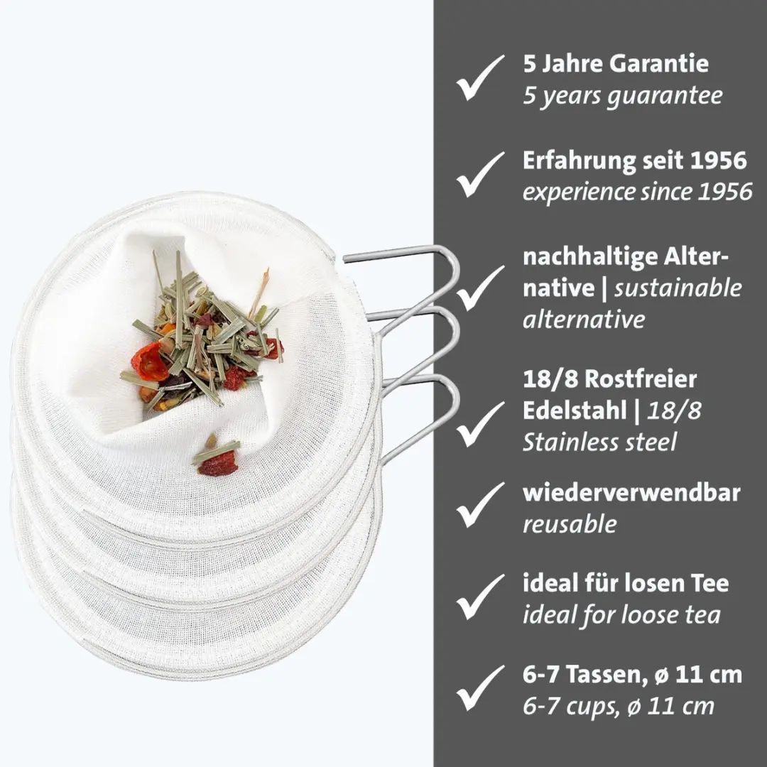 Westmark Theenetjes 153222E3 - 3 Stuks - Ø11cm - Wit