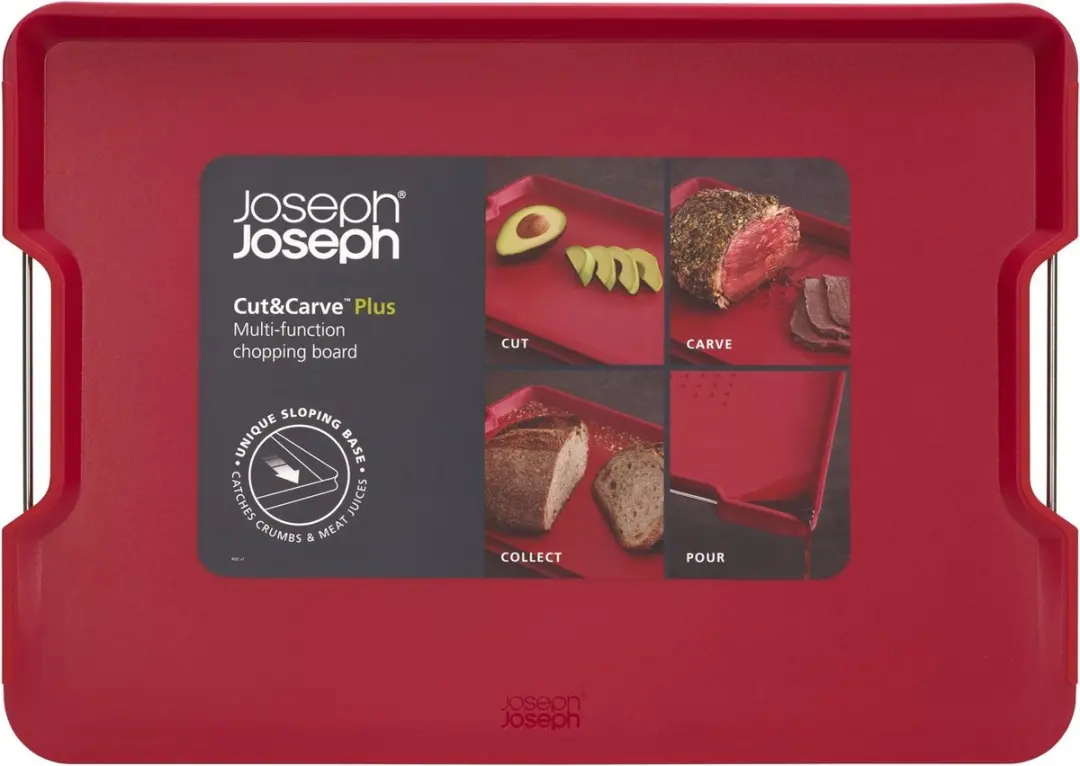 Joseph Joseph Cut&Carve Plus Snijplank - Rood