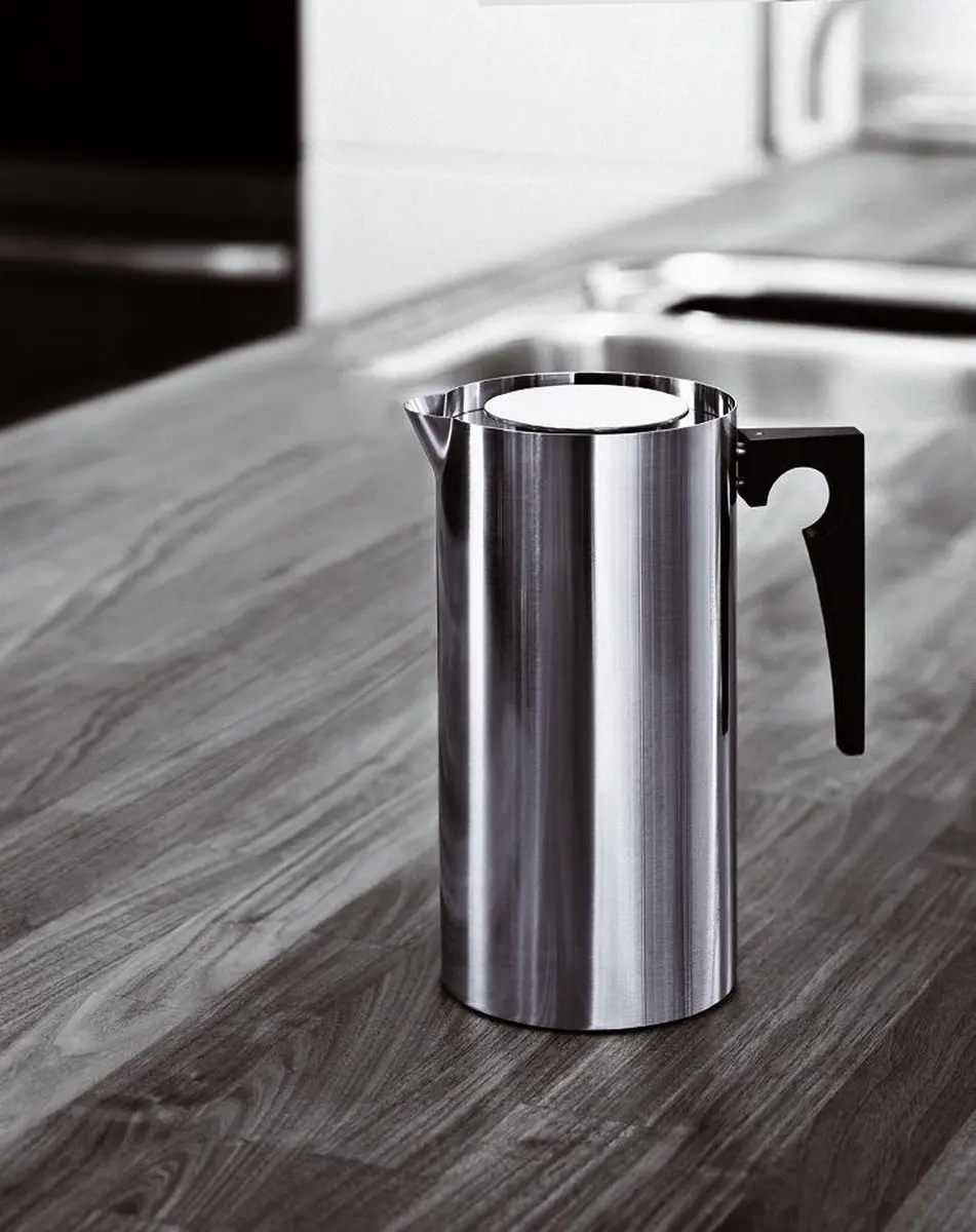 Stelton Arne Jacobsen Cafetière 1L - 8 Koppen - RVS - Zilver