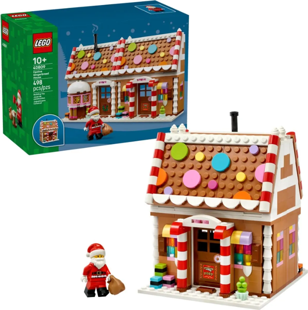LEGO Kerst Winters Peperkoekhuisje 498 Stukken