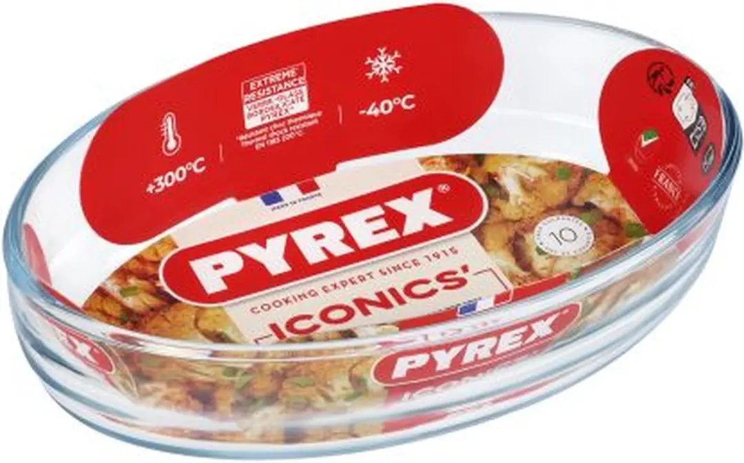 PYREX Iconic's Ovenschaal Ovaal 21cm - 0,7L - Transparant
