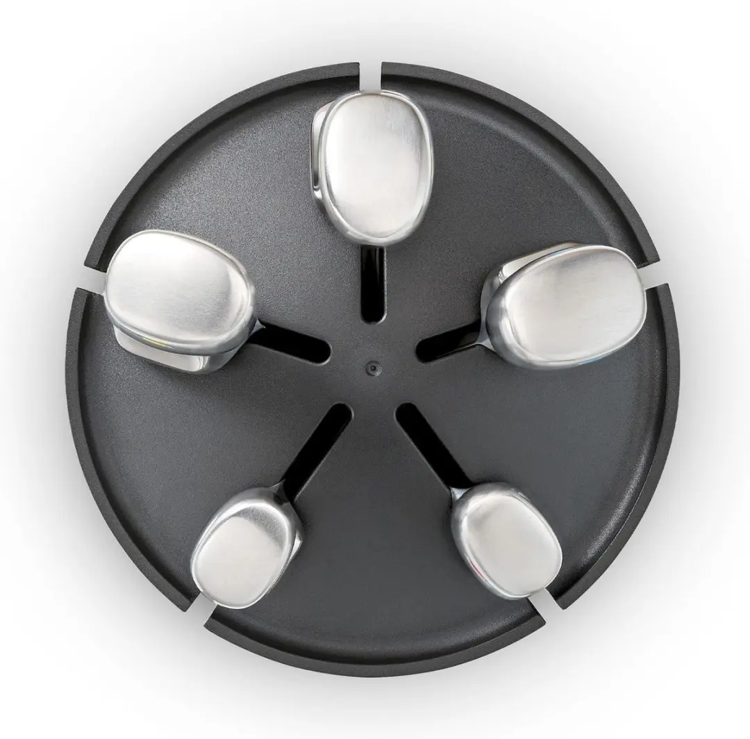 Joseph Joseph Draaiend Messenblok 5 Messen - Zilver