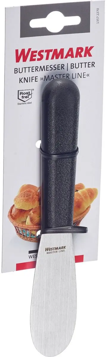 Westmark Master Line Botermes 18,5cm - RVS - Zwart/Zilver